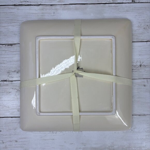 Hallmark Christmas Square Ceramic Treat Plate NWT - Picture 3 of 4